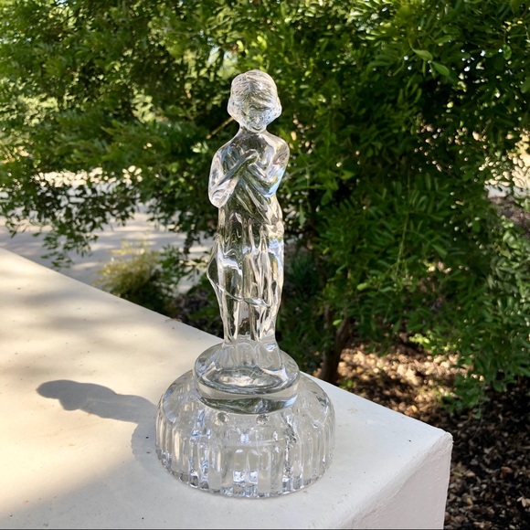 Vintage Other - Vintage Cambridge Glass Clear Draped Lady